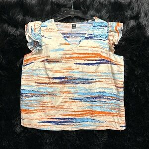 Emery Rose short ruffled sleeves / Size‎ L / G-103